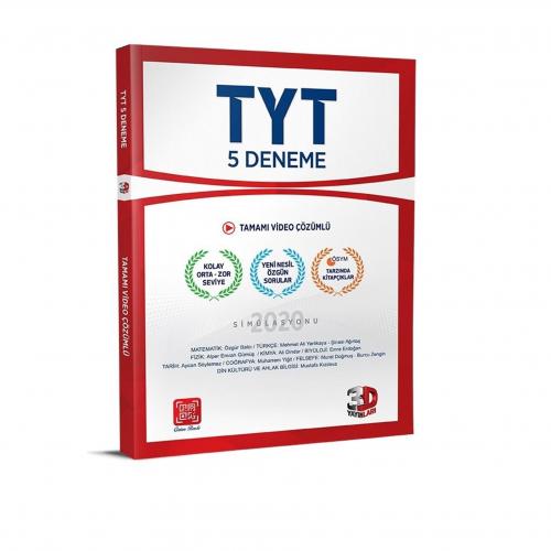 3D Yayınları Tyt 5 Deneme Sınavı 