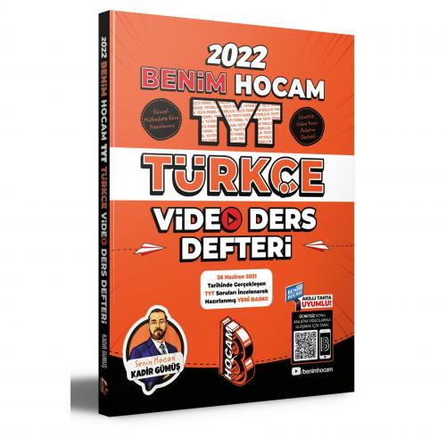 Benim Hocam Yayınları 2022 TYT Türkçe Video Ders Defteri